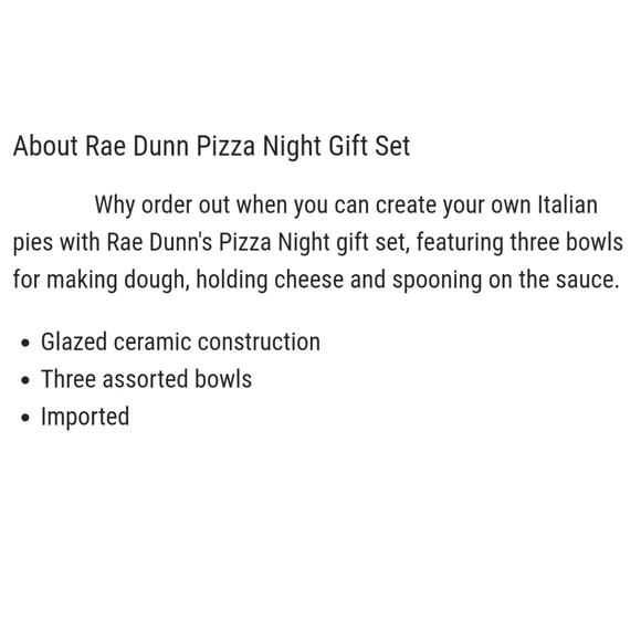 🍕NIB Rae Dunn Pizza Night Gift Set🍕 - Picture 4 of 7